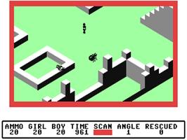 In game image of Ant Attack on the Commodore 64.