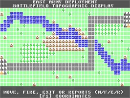 In game image of Battle Command on the Commodore 64.