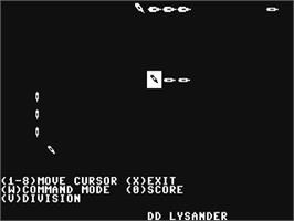 In game image of Battle Cruiser on the Commodore 64.