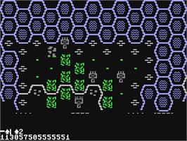 In game image of Battle for Normandy on the Commodore 64.