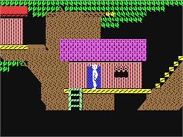 In game image of Below the Root on the Commodore 64.