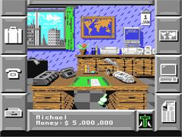 In game image of Black Gold on the Commodore 64.