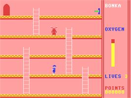 In game image of Bonka on the Commodore 64.