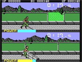 In game image of Boot Camp on the Commodore 64.