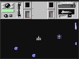 In game image of Bosconian '87 on the Commodore 64.