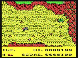 In game image of Breakthru on the Commodore 64.