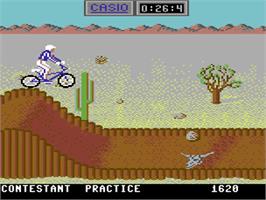 In game image of California Games on the Commodore 64.