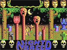 In game image of Clive Barker's Nightbreed: The Action Game on the Commodore 64.