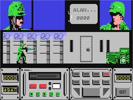 In game image of Combat Course on the Commodore 64.