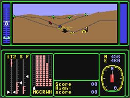 In game image of Combat Lynx on the Commodore 64.