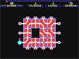 In game image of Confuzion on the Commodore 64.