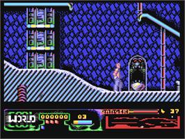 In game image of Cool World on the Commodore 64.