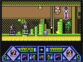 In game image of Dalek Attack on the Commodore 64.