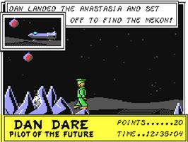 In game image of Dan Dare: Pilot of the Future on the Commodore 64.
