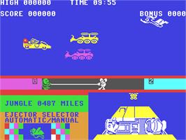 In game image of Danger Mouse in Double Trouble on the Commodore 64.