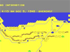 In game image of Decision in the Desert on the Commodore 64.