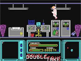 In game image of Double Take on the Commodore 64.