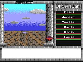 In game image of Dragon Wars on the Commodore 64.