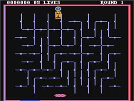 In game image of Drelbs on the Commodore 64.