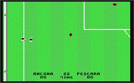 In game image of Dribbling on the Commodore 64.