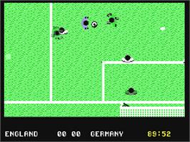 In game image of England Championship Special on the Commodore 64.