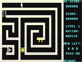 In game image of Escape MCP on the Commodore 64.