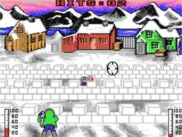 In game image of Eskimo Games on the Commodore 64.