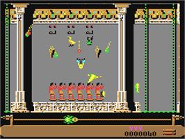 In game image of Eye of Horus on the Commodore 64.