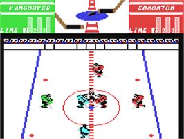 In game image of Face Off! on the Commodore 64.