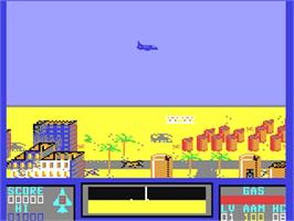 In game image of Falcon Patrol II on the Commodore 64.