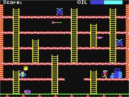 In game image of Felix in the Factory on the Commodore 64.