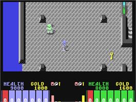 In game image of Fire King on the Commodore 64.