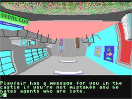 In game image of Fish! on the Commodore 64.