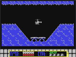 In game image of Fortress Underground on the Commodore 64.