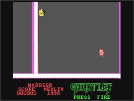 In game image of Gauntlet: The Deeper Dungeons on the Commodore 64.