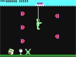 In game image of Glug Glug on the Commodore 64.