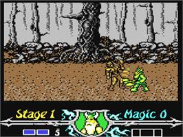 In game image of Golden Axe on the Commodore 64.
