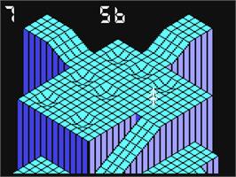 In game image of Gyroscope on the Commodore 64.