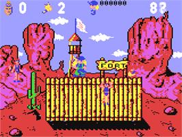 In game image of Hammer Boy on the Commodore 64.