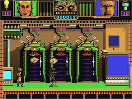 In game image of Hammerfist on the Commodore 64.