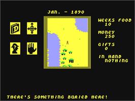 In game image of Heart of Africa on the Commodore 64.