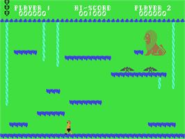 In game image of Hercules: Slayer of the Damned on the Commodore 64.