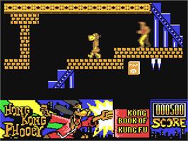 In game image of Hong Kong Phooey: No.1 Super Guy on the Commodore 64.