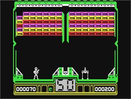 In game image of Hotshot on the Commodore 64.
