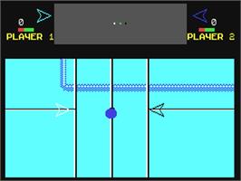 In game image of Hyperbowl on the Commodore 64.