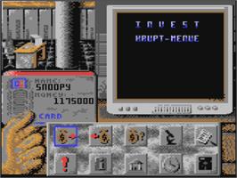 In game image of Invest on the Commodore 64.