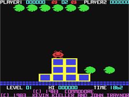 In game image of Jack Attack on the Commodore 64.