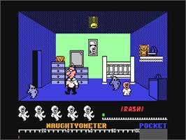 In game image of Jack the Nipper on the Commodore 64.