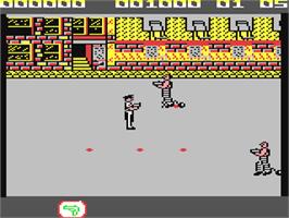 In game image of Jail Break on the Commodore 64.