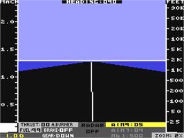 In game image of Jet on the Commodore 64.